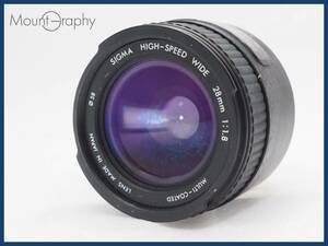 ★実用美品★ SIGMA シグマ HIGH-SPEED WIDE 28mm F1.8 ★完動品★同梱可 ソニーミノルタマウント #i5550