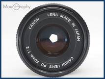 ★実用美品★ CANON キヤノン NEW FD 50mm F2 ★完動品★同梱可 #i5559_画像3