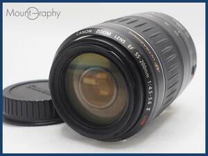 ★実用美品★ CANON キヤノン EF 55-200mm F4.5-5.6 II USM ★完動品★同梱可 後キャップ付 #i5629