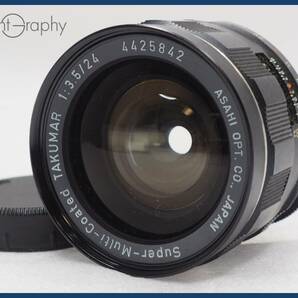 ★実用美品★ PENTAX ペンタックス Super-Multi-Coated TAKUMAR 24mm F3.5 ★完動品★同梱可 後キャップ付 #i5684の画像1