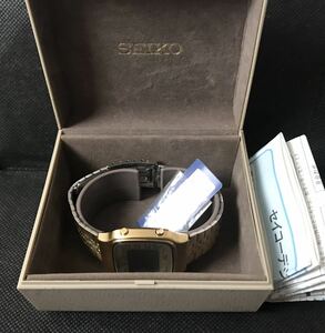 Seiko A708-5000 World Time ワールドタイム デジタル クォーツ 腕時計 美品 付属品 デッドストック?