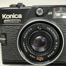 1円〜 2M KONICA フィルムカメラ コニカ コンパクトフィルムカメラ C35 EF3 2143415 ソフトケース　レンズカバー付き 動作未確認 レトロ _画像3