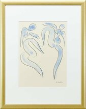 【真作】【WISH】アンリ・マティス Henri Matisse リトグラフ ダンス ブルー 　　〇20世紀最大の巨匠の一人 大胆な色彩表現 #24013095_画像2