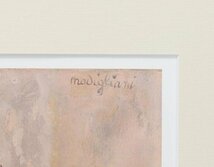 【真作】【WISH】アメデオ・モディリアーニ Amedeo Modigliani リトグラフ 15号大 大作 女性像 　　〇エコールドパリの画家 #24012780_画像6