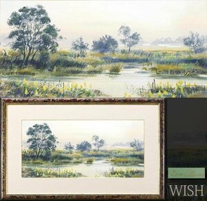 【真作】【WISH】ブライアン・ウィリアムズ Brian Williams 水彩 約10号 1997年作 ◆水辺名画 　　〇アメリカ人気画家 #24022052