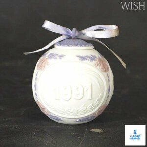 【真作】【WISH】リヤドロ LLADRO 磁器人形「1991年 イヤーボール」磁器 専用箱 #24016037