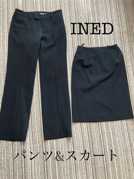 ブラック パンツ　スカート　INED 7号　卒業式　入学式