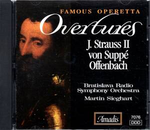 b455　　　J.シュトラウスⅡ他：FAMOUS OPERETTA OVERTURES /SIEGHART