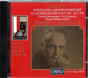 モーツァルト：ピアノ協奏曲第24番、第27番（カサドシュ／ウィーン・フィル／ミトロプーロス／シューリヒト）（1956-1961）