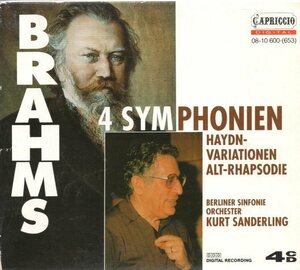 ブラームス：交響曲全集/ザンデルリンク指揮（4CD)