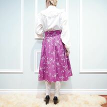 EU VINTAGE ROSA RONSTEDT MUSIC NOTE PATTERNED DEISIGN SKIRT/ヨーロッパ古着音符柄デザインスカート_画像4