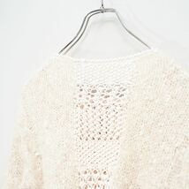 EU VINTAGE CABLE DESIGN MOHAIR KNIT/ヨーロッパ古着ケーブルデザインモヘアニット_画像7