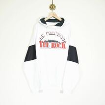 USA VINTAGE 2TONE DESIGN HOODIE/アメリカ古着2トーンデザインフーディ(パーカー)_画像4