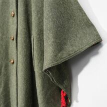 EU VINTAGE WOOL DESIGN CAPE COAT/ヨーロッパ古着ウールデザインケープコート_画像9