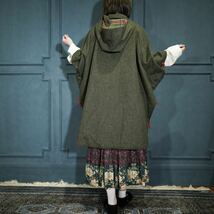 EU VINTAGE WOOL DESIGN CAPE COAT/ヨーロッパ古着ウールデザインケープコート_画像2