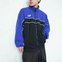 EU VINTAGE PUMA LOGO LINE DESIGN TRACK JACKET/ヨーロッパ古着プーマロゴライントラックジャケット(ジャージ)_画像1