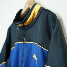 EU VINTAGE PUMA LOGO LINE DESIGN TRACK JACKET/ヨーロッパ古着プーマロゴラインデザイントラックジャケット(ジャージ)_画像6