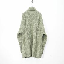 USA VINATGE J.CREW CABLE DESIGN HIGH NECK KNIT ONE PIECE/アメリカ古着ケーブルデザインハイネックニットワンピース_画像5