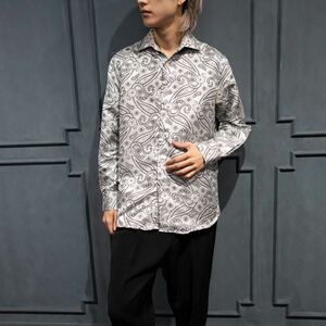 USA VINTAGE CENTENARIO PAISLEY PATTERNED EMBROIDERY JACQUARD DESIGN SHIRT/アメリカ古着ペイズリー柄ジャガード刺繍デザインシャツ