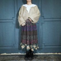 *SPECIAL ITEM* EU VINTAGE PEARL BUTTON DESIGN MOHAIR KNIT CARDIGAN/ヨーロッパ古着パールボタンデザインモヘアニットカーディガン_画像2