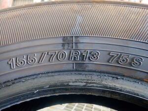 中古 155/70R13　1本　ヨコハマ　128429 タイヤ