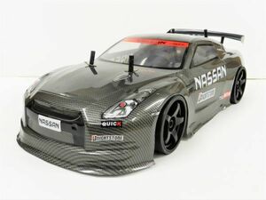 * turbo with function * 2.4GHz 1/10 drift radio controlled car R35 GTR type carbon black [ has painted final product * full set ]