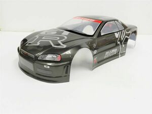 ニッサン R32 GTR タイプ ガンメタ 1/10 ドリフトラジコンカー用 スペアボディー