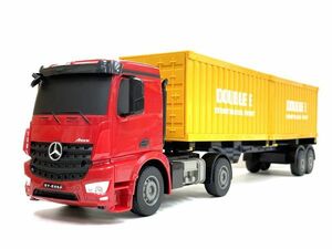 [ Mercedes Benz official license model ] total length 590mm 2.4GHz 1/26 scale large container trailer radio-controller * sea con trailer radio-controller 