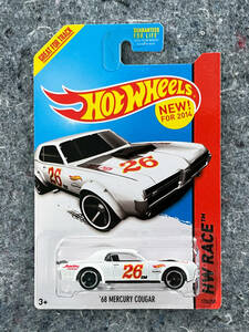 Hot Wheels 2014 '68 Mercury Cougar ホットウィール マーキュリー クーガー ホワイト USカード