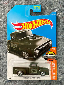 Hot Wheels 2017 Custom '56 Ford Truck Fomoco ホットウィール フォード トラック ピックアップ オリーブ