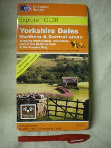 [英語・現地語　送料無料 地図・MAP]　 Yorkshire Dales　Northern　&　Central areas　ヨークシャー・デールズ　1：25000　2002年版　