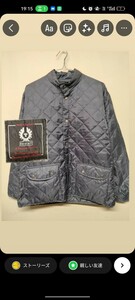 Belstaff ベルスタッフ キルティングライナー ジャケット インナーダウンカラー ブルゾン 小穴有