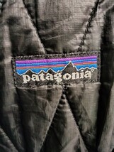 パタゴニア patagonia 中綿ナイロンジップジャケット インナーダウン ブラック 古着_画像6