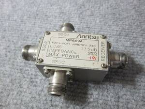 (5824) 現状品 Anritsu アンリツ MP659A FOUR-PORT PAD 受信機 三信号特性測定用整合器