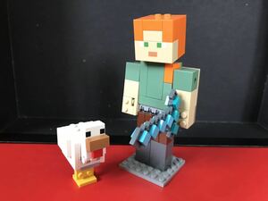 LEGO レゴ マインクラフト Minecraft 2019年 21149 Minecraft Alex BigFig with Chicken ジャンク　まとめて取引き可　大量出品中