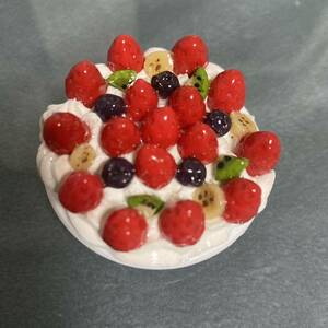  sweets deco magnet fruit cake banana kiwi fruit strawberry blueberry 