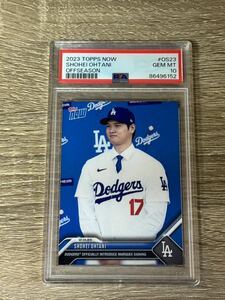 【PSA鑑定 10 GEM-MT】大谷翔平 2023 MLB TOPPS NOW OS-23 ドジャース入団会見カード