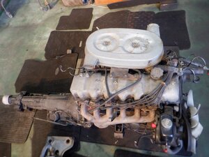 # 【 E/G A/T set】 Toyota / Crown / M1976/ engine オートマTransmission / 現状販売品 実動vehicle取り外し 2 door ハードトップ CROWN