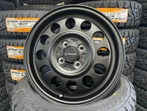 トーヨーオープンカントリーRT155/65R14新品アルミ4本セットケイフィネスD12マッドブラック送料無料_画像2