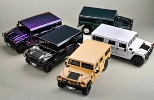 * collection *596 1:64 Hummer Hummer H1 off-road car military vehicle . interval VERSION alloy car model color selection 5 color 0563⑰