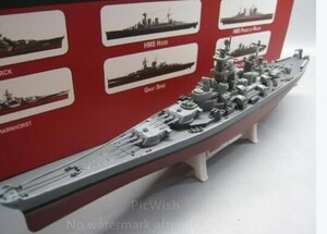 * clearance *1/1000 USSmi Zoo li battleship 1944 alloy finished battleship model America against war 0489②