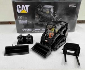 ★ライブ★DM 1:50 CAT 259D3 キャタピラー コンパクト トラック ローダー アロイ モデル 85677BK 0627