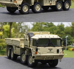 * армия для грузовик * армия "теплый" белый 1:32 MAN MILITARY TRUCKS MAN 8×8 off-road армия для грузовик сплав машина модель 0376⑰ песок . желтый цвет 