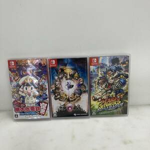 【1円～】Nintendo　Switchソフト3本セット　桃太郎電鉄　超探偵事件簿レインコード　マリオストライカーズ　【中古品】