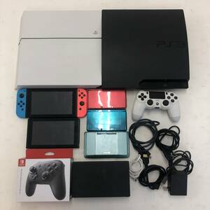 【1円～】ジャンク ゲーム機 本体 周辺機器 まとめ PS4 (CUH-1200A) PS3(CECH-3000A) Switch 3DS DS コントローラ ケーブル【ジャンク品】