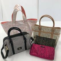 【1円～】レディース バッグ ポーチ 4点 まとめ売り FAUCHON MARY QUANT Pinky&Dianne サマンサタバサ トート ハンドバッグ 【中古品】_画像1