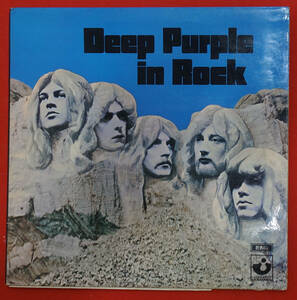 UK Original 初回 HARVEST SHVL 777 1st NO EMI Label DEEP PURPLE IN ROCK / DEEP PURPLE MAT: A2/B1