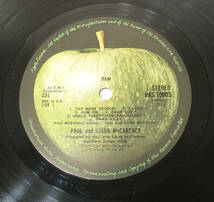 UK Original 初回 APPLE PAS 10003 RAM / Paul and Linda McCartney MAT: 1/1_画像5