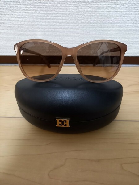 中古■美品 ESCADA エスカーダ ユニセックス サングラス サングラス SES 204G ベージュ