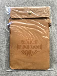 未使用品 ハーレダビッドソンオリジナル牛革ポーチ Harley-Davidson 